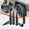 DYNOFIT 9/16-18 Wheel Spike Lug Nuts, 32x Chrome 9/16 inchx18