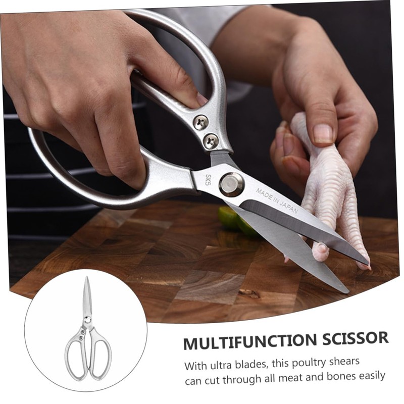 Alipis Ergonomic Metal Scissors Kitchen Shears Set Stainless Steel Shears