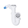 Telescopic Adjustable P Trap with Swivel Nozzle - 40mm (1.1/2")