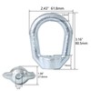 Zadery Heavy Duty 1/2"-13 Bail Tap Thread Eye Nut, Hot