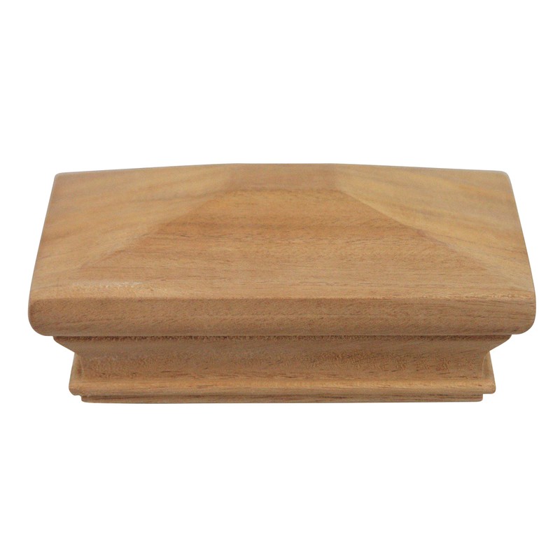 4x4 Wood Pyramid Post Cap by Captiva - One-Piece Miterless