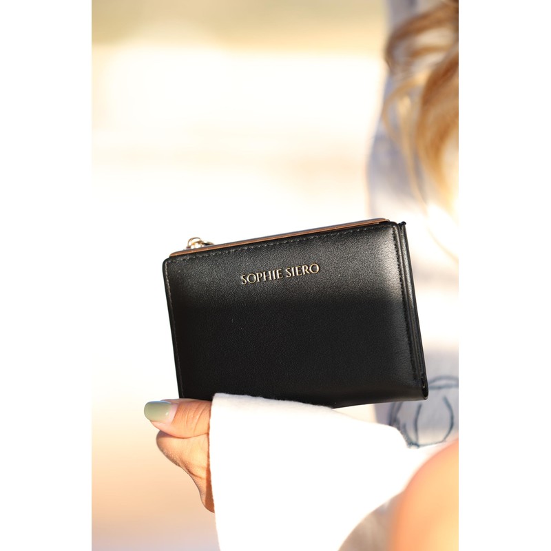 Sophie Siero Lois Women's Purse Black and Brown Small Soft