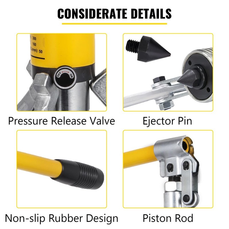 VEVOR Hydraulic Gear Puller, 15 Ton Max. Capacity Hydraulic Puller,