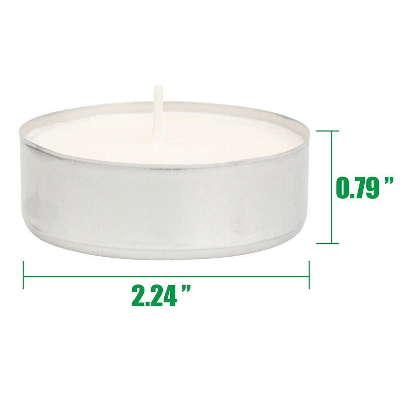 Stonebriar 20 Pack Unscented Mega Oversized Tea Light Candles with