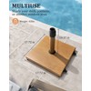 JOINHOM 42lbs Patio Umbrella Base with Wheels - Heavy Duty