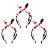 3 Pieces Of Bow Headbands, Bow Headbands, Fashionable Retro Headbands,