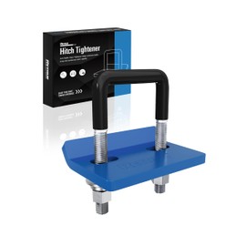 RETRUE RETRUE Anti Rattle Hitch Tightener 1.25"-2", Rubber Coated Hitch Stabilizer for Trailer Accessories, Anti Rattle Clamp Reduce Movement on Ball Mount Tray Cargo Carrier Bike Rack, Black & Blue