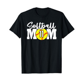 Softball Mom Number #11 T-Shirt