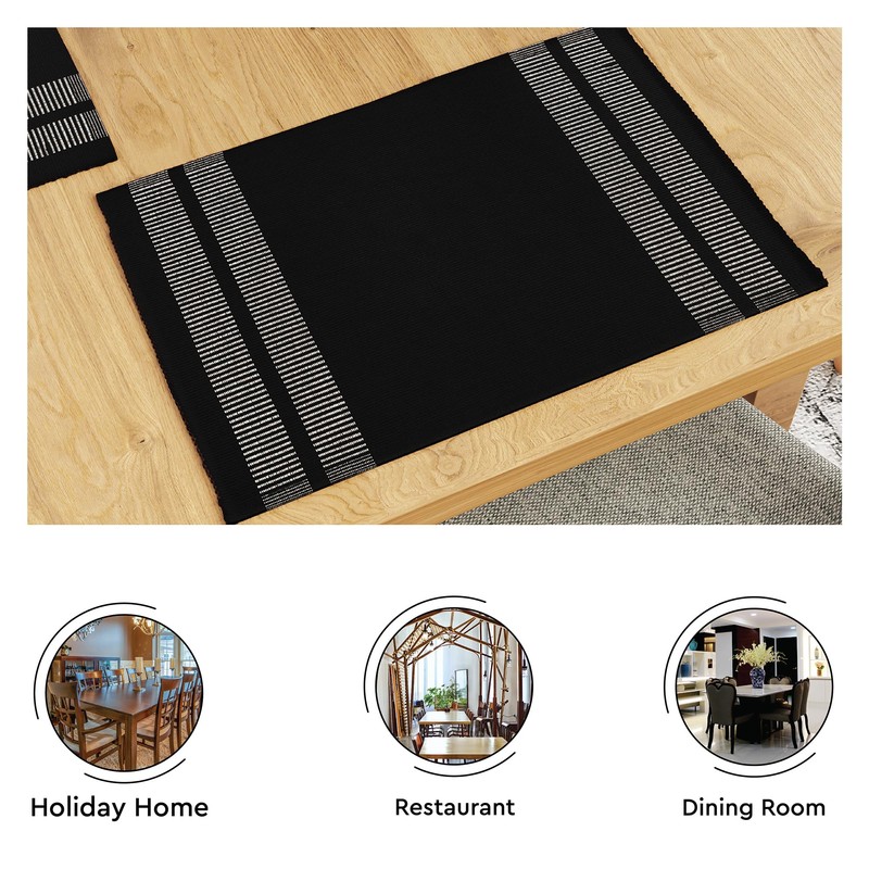 Encasa XO Table Runner and Placemats Set 6 | Fine
