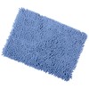 Azure Shaggy Microfibre Bathroom Shower Bath Mat Rug Non-Slip Backing