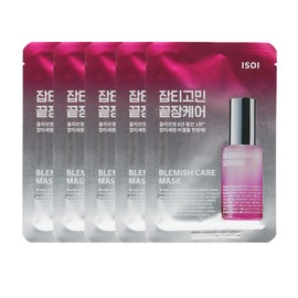 Isoi Blemish Care Mask Pack 5 Sheets - Whitening / 아이소이 블레미쉬 케어 마스크 팩 5매-미백