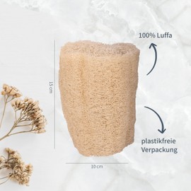 Niyok Loofah Sponge Natural - Exfoliating Sponge for Body & Face