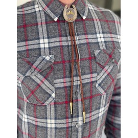 Jeilwiy Men's Bolo Ties Gold Cowboy Hat Bolo Tie 3D Design Western Leather Necktie Brown Bolo Tie for Men