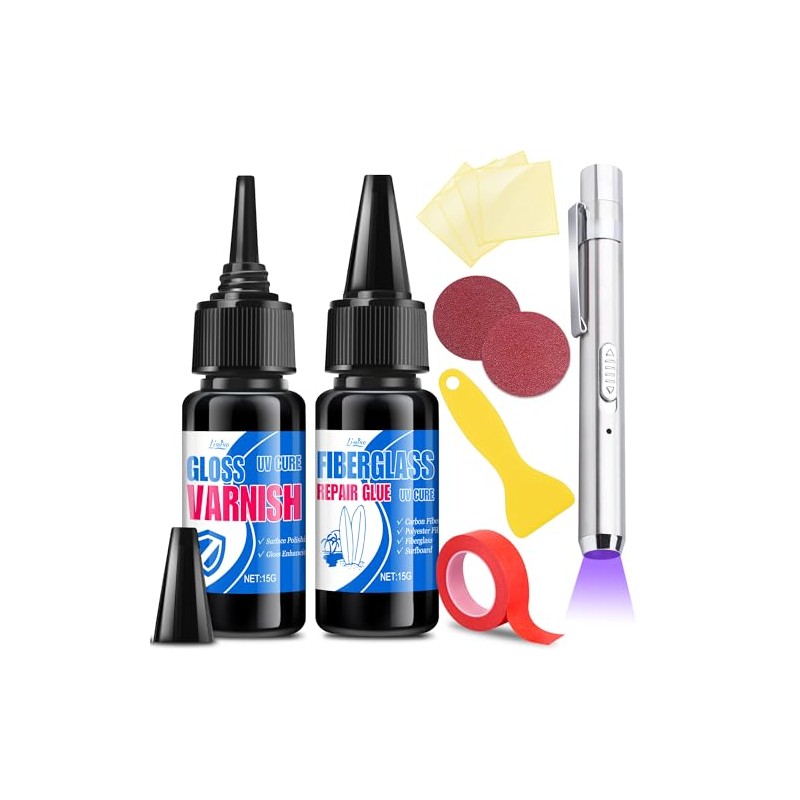 Limino Fiberglass Repair Kit for Surfboards and More