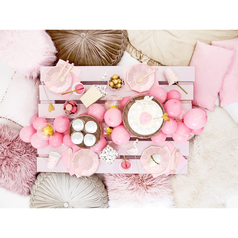 Napkins 3 Layers Light Pink 33 x 33 cm (Pack