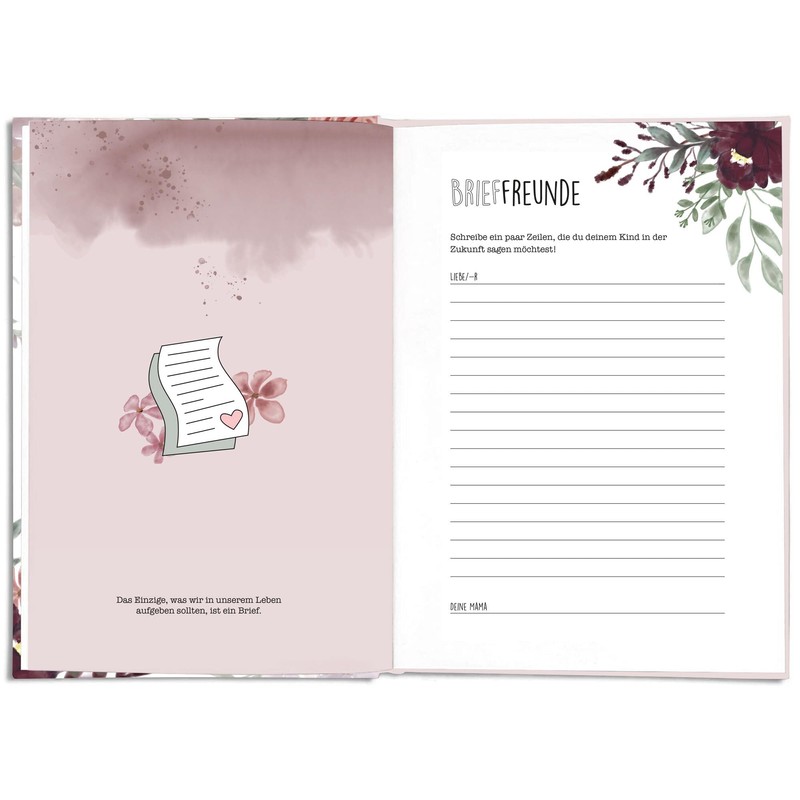 CUPCAKES & KISSES® Pregnancy Diary I Diary for Pregnancy to