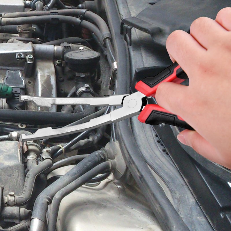 LEONTOOL Angled Jaw Glow Plug Pliers Curved Jaw Glow Plug