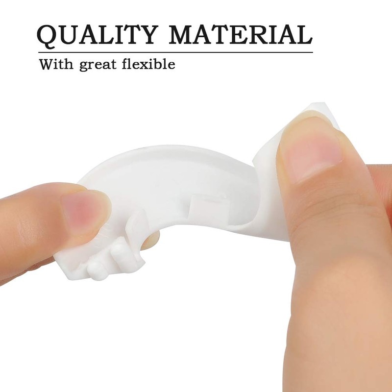 BUYGOO 20PCS Radiator Pipe Collars Strong White Plastic Pipe Covers