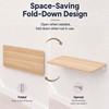 Wall Mounted Folding Table 31.5”Lx15.7”W, Space-Saving Fold Down Desk for