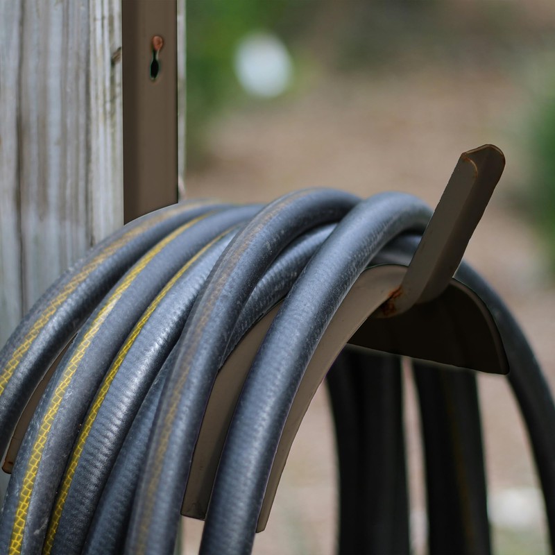 Suncast Metal Wall Mount Hose Hanger Durable and Space Saving