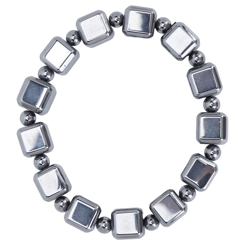 0.4in Terahertz Bracelet Rectangle Beads Good Thermal Conductivity Natural Terahertz