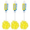 Scrub Buddies Dishwashing Foam Sponges with Handles Bottle/Glass Scrubbers 3Pack