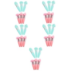 FOMIYES 5sets Finger Puff Makeup Sponge Set Brush Handle Perfect for Daily Face Application 6pcs*5