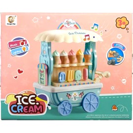 Yummy Ice Cream Shop Assorted Toy Carts with Sounds Light For Kids Great Gift