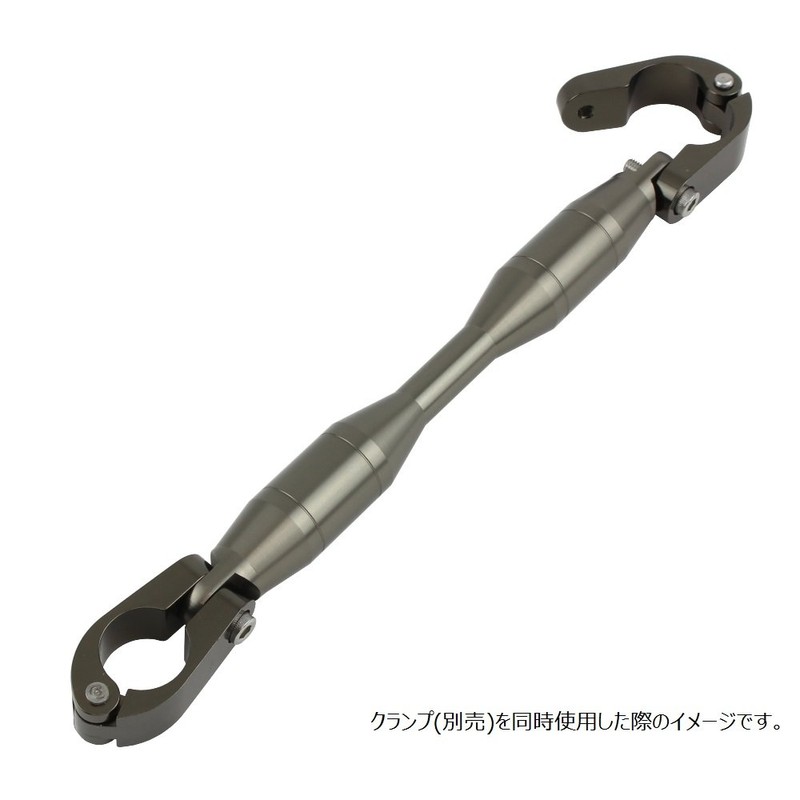 ポッシュフェイス(POSH FAITH) バイク用品 バイクハンドルブレース シャフト タイプ2 187mm チタンカラー クイックリリース 095267-11