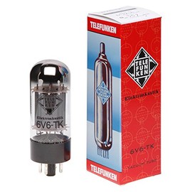 TELEFUNKEN Elektroakustik 6V6-TK | Black Diamond Series 6Pin Pentode Amplifier Vacuum Tube