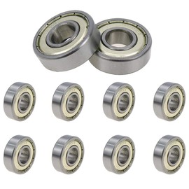 Rannb 6000Z Double Shielded Ball Bearings Deep Groove Ball Bearings for Skateboards Rollers 3D Printers 26mm x 10mm x 8mm - 10pcs