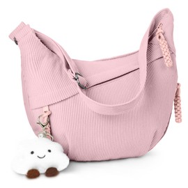 Aucuu Crossbody Bag Women's Shoulder Bag, Crescent Moon Crossbody Bag, Cord Bag, Casual Shoulder Bag, Hobo Halfmoon Bag with Adjustable Shoulder Strap, Bum Bag Women for Work, Travel, Everyday Use, #5