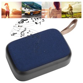 Heayzoki Bluetooth Speaker Subwoofer Stereo Portable USB Mini Sound with FM Radio,Bluetooth Speaker with ubwoofer.(Blue)
