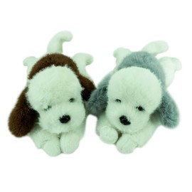 YOHAKI Dog Plush, Premium Plush Puppy Stuffed Animal for Ages3 14" and 19" (Big Brown)