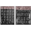 Alphabet & Number Plastic Chocolate Candy Mold full A–Z alphabet