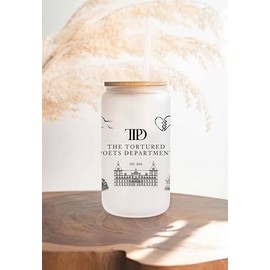 Tay Coffee Cup | 2024 Concert Eras World Tour Glass Tumbler | TTPD Merch Inspired by Tay's Iconic Songs