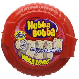 HUBBA Bubba Bubble Tape Snappy Strawberry Bubble Gum 1.8 m (Pack of 12)