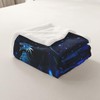 Galaxy Dragon Sherpa Blanket Chic Outer Space Starry Sky Fleece