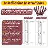 MorningRo 12 Pack Vinyl Shutter Fasteners Plastic Shutter Screws Window