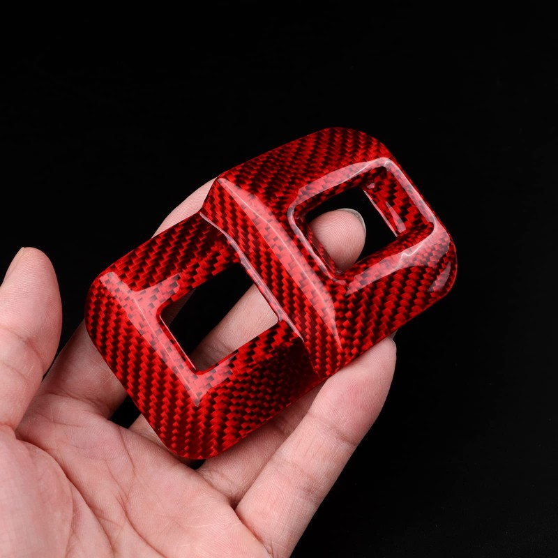 AIRSPEED Accessories Real Hard Carbon Fiber Car Trunk Switch Button