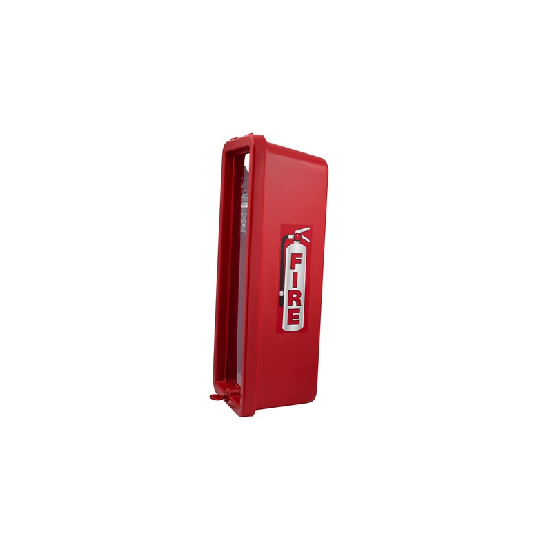 2 Pack! Red Surface-Mounted Fire Extinguisher Cabinet with Pull-Panel for