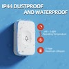 Wireless Doorbell 1200 feet Waterproof Door Bell with Flash LED
