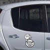 Funny Stop Sign Vinyl Decals for Car Windows - Waterproof