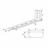 NANKAI 0066 Aluminum General Purpose Stay, L-Shaped Tune, 6.9 x