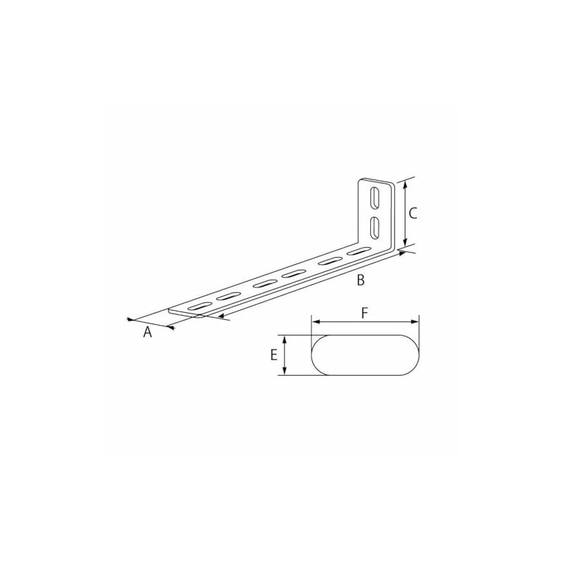 NANKAI 0066 Aluminum General Purpose Stay, L-Shaped Tune, 6.9 x