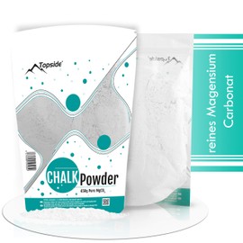 TOPSIDE 450g Chalk Powder - Pure Magnesium Carbonate for Strength Training | Magnesia Powder Climbing Chalk