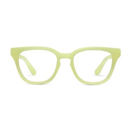 Peepers by PeeperSpecs Women's Nola Cat Eye Reading Glasses, Matcha, 0.00 + 0