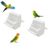 BRYHZKCM Small Bird Slot Feeder No Mess Cage Hanging Feeder
