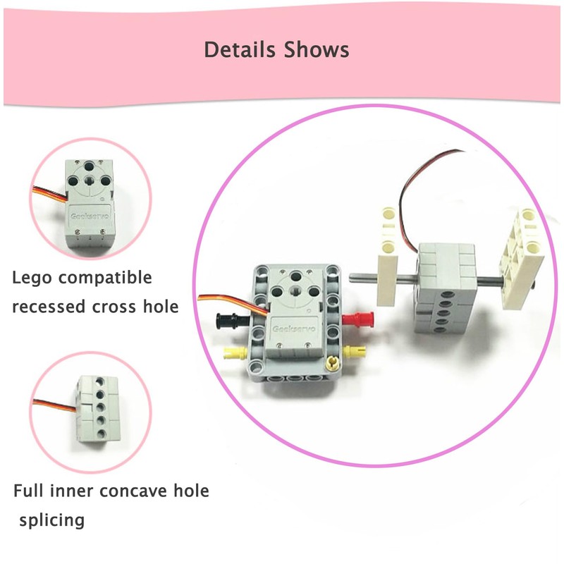 4 Geekservo Servo 360° KG gradation servers, programmable dual output