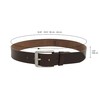 Gusti Studio Kara Leather Belt Dark Brown, brown